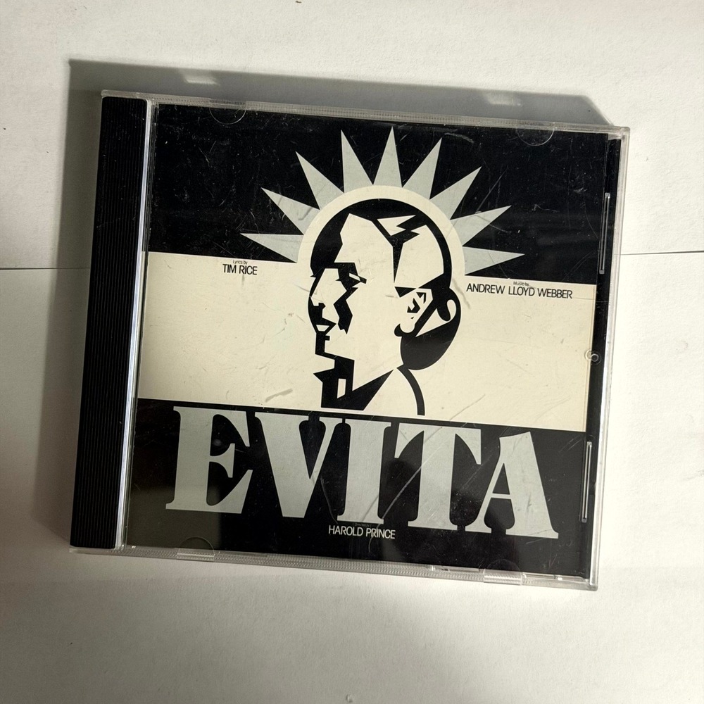Evita Premiere American Recording CD Andrew Lloyd Webber Tim Rice Broadway MCA‎